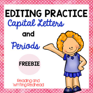 Cover of Freebie- Proofreading Capital Letters Freebie