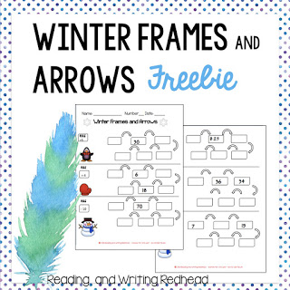 Cover of Winter Frames and arrows freebie