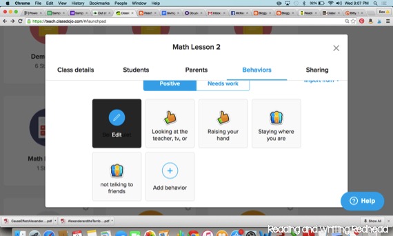 A unique way to introduce Class Dojo - going beyond individual student points - blog post from Reading and Writing Redhead
