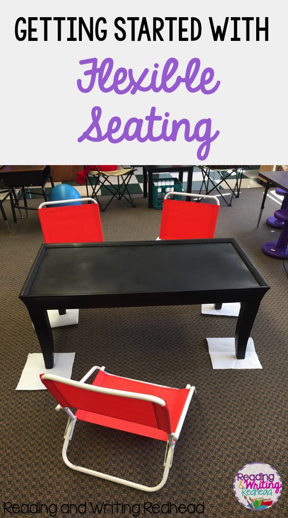 Getting Started with Flexible Seating - ideas for set up, furniture and inspiration to get started  from Reading and Writing Redhead
