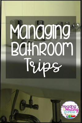 sink image with Managing Bathroom Trips title on it