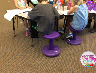 Image of Wobble Stools in Classroom