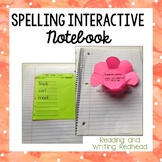 Spelling interactive notebook cover