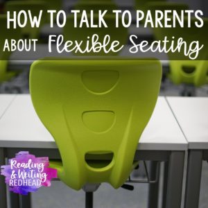 Cover image how to talk to parents about flexible seating