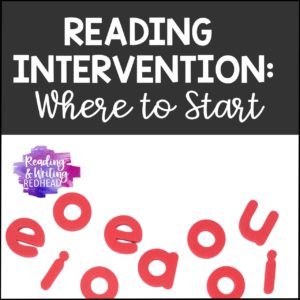 Reading intervention: where to start cover image