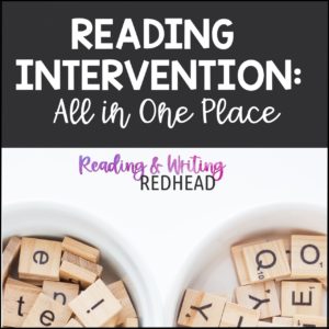 Cover image for blog Post Reading Intervention: All in one place