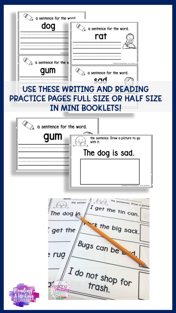 Back to School Made Easy for Teachers | 1st grade reading and intervention half pages 