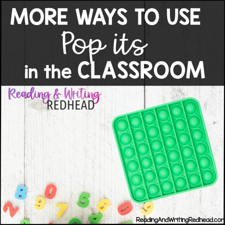 Pop Its Examples 11 More Ways to Use Pop Its in the Classroom - Reading and Writing Redhead
