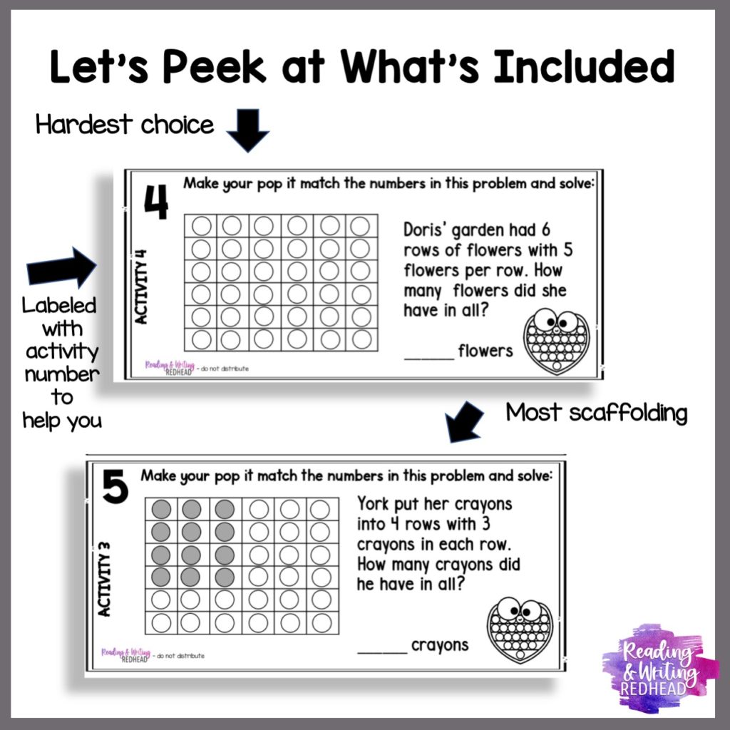 11 More Ways to Use Pop its in the Classroom: Pop it Math Multiplication Word Problems