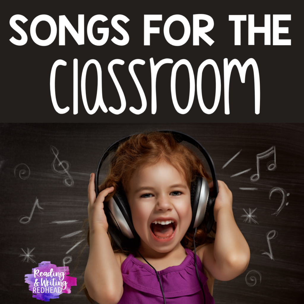 Girl with headphones singing Songs for the Classroom cover image