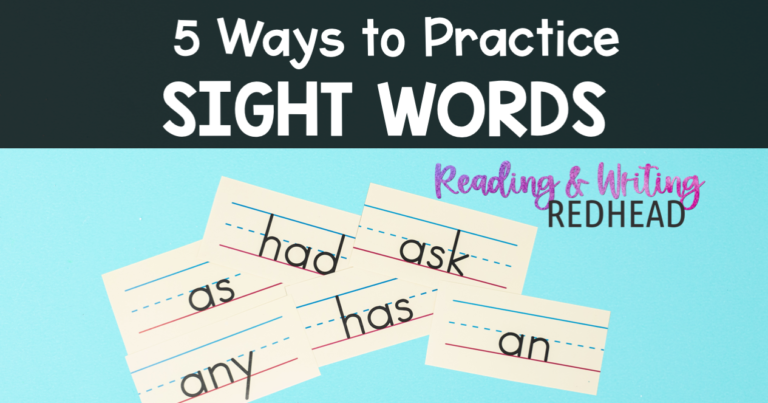 5 Ways to Practice Sight Words - Reading and Writing Redhead