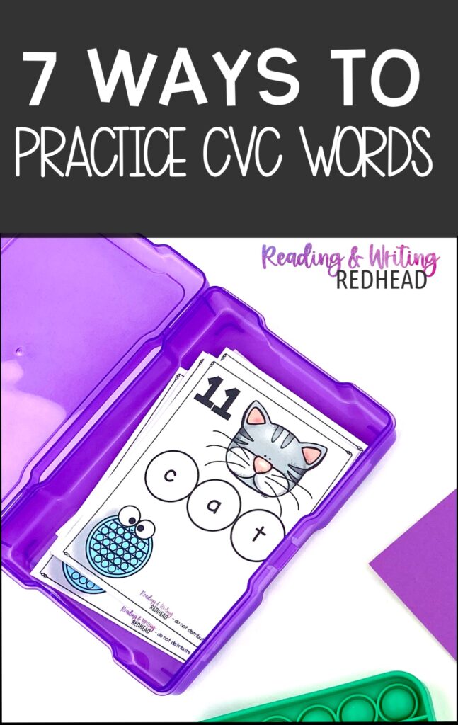 7 ways to practice cvc words blog post pin