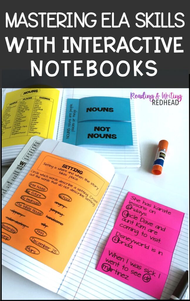 Mastering ELA curriculum with interactive  notebooks