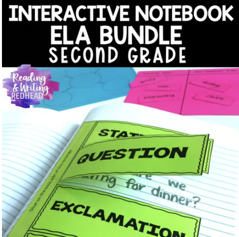 interactive notebook ELA writing and reading bundle