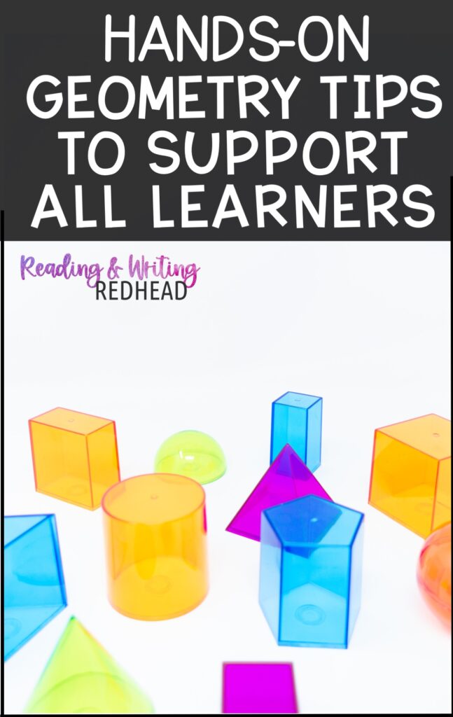 shape up geometry : hands on tips to support all learners