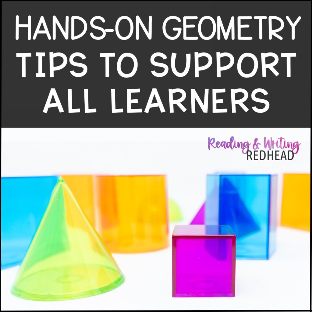 shape up geometry : hands on tips to support all learners