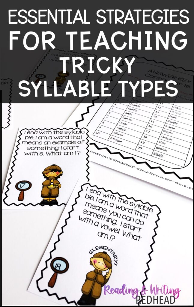 CRACKING THE CODE: Essential Strategies for Teaching Tricky Syllable Types