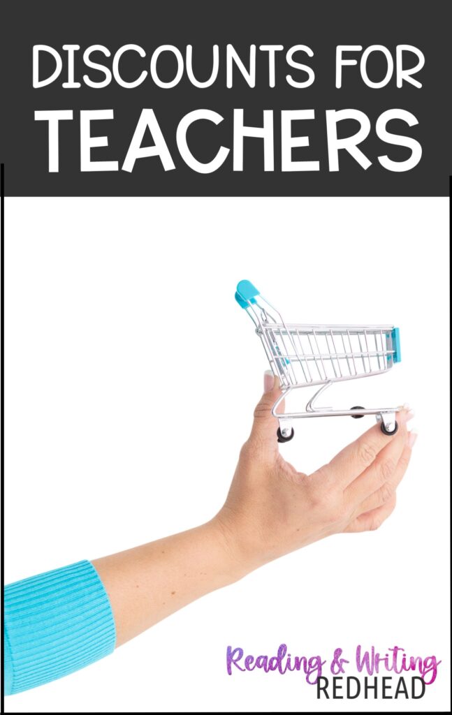 DISCOUNTS for teachers blog post pin