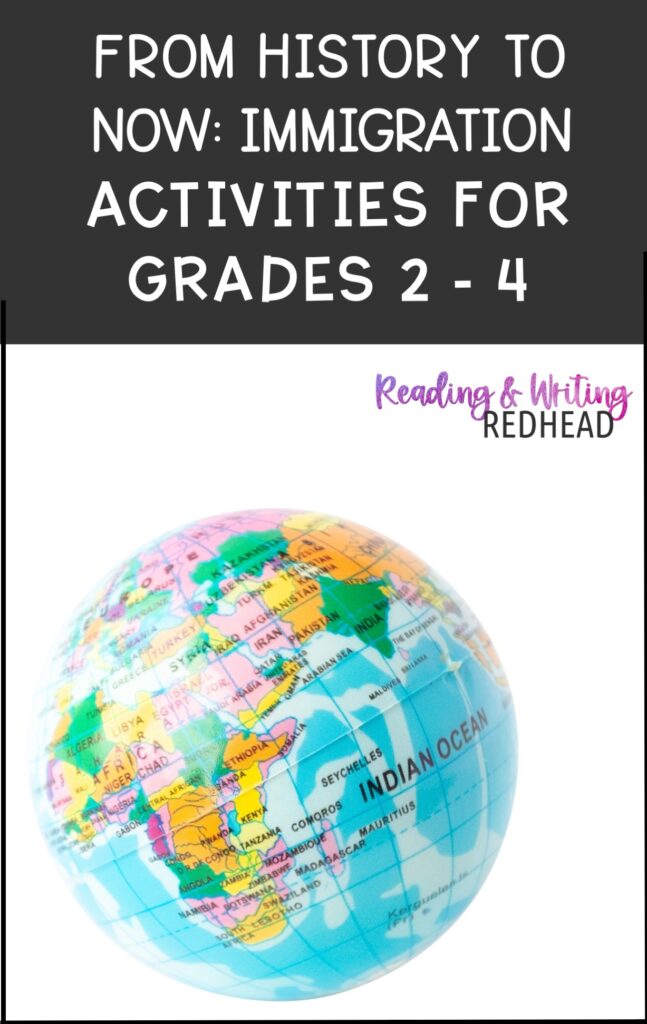 from history to now immigration activities for grades 2-4 pin