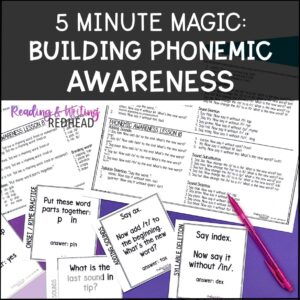 5 minute magic building phonemic awareness skills