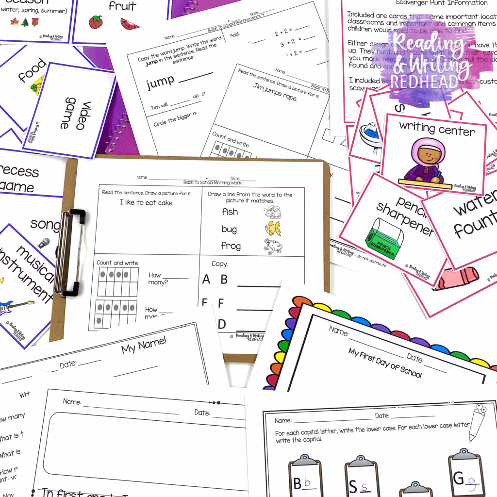 1st grade back to school product photo 3