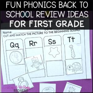 6 fun phonics review ideas for first grade back to school square image
