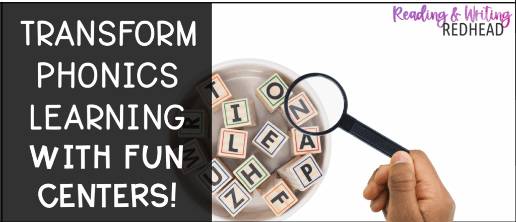 Transform phonics learning with fun centers FB