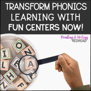 Transform phonics learning with fun centers word work