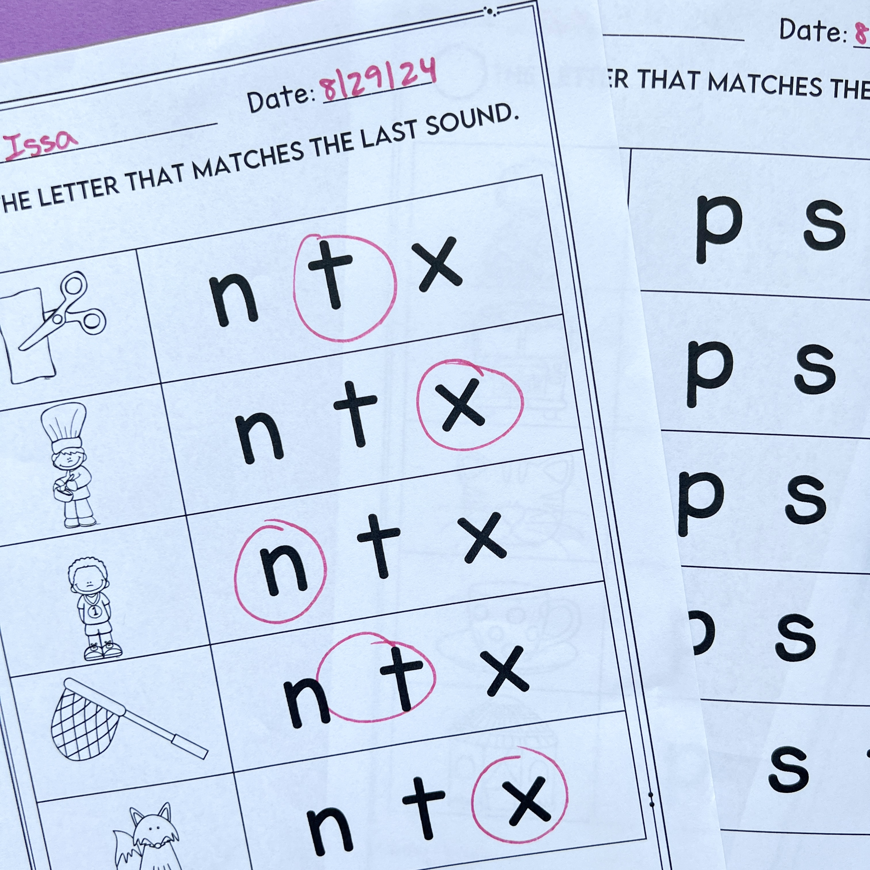 Product photos 1st grade back to school phonics review 4