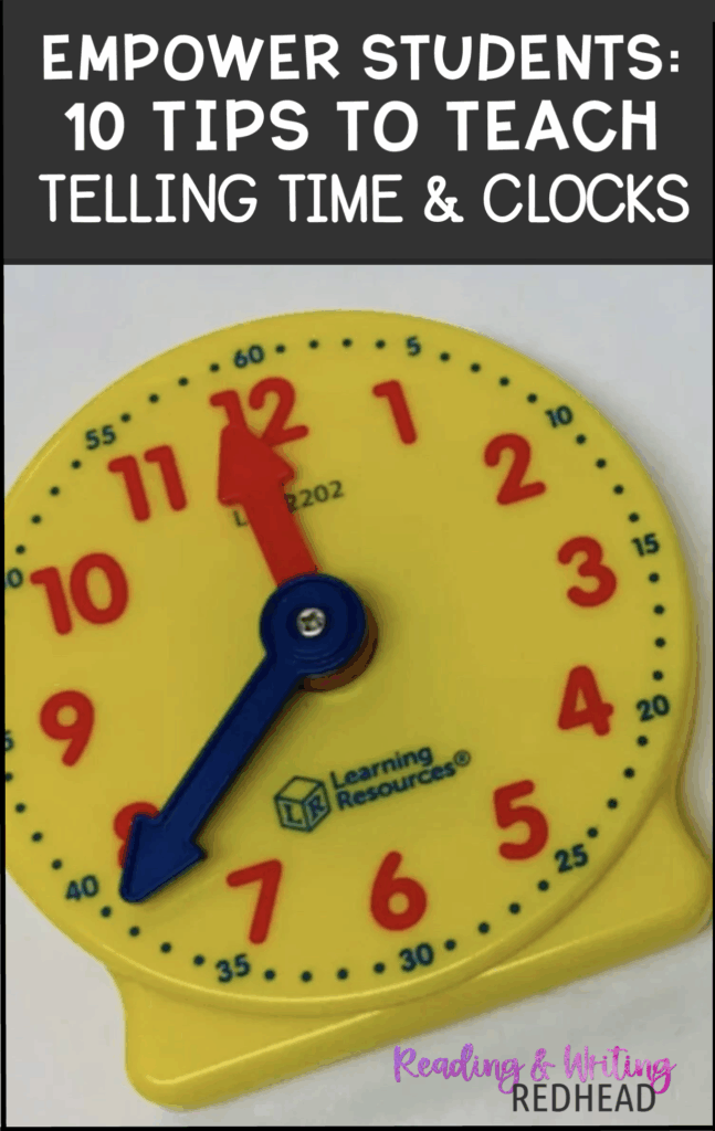Empower your students 10 tips to teach telling time and clocks pin