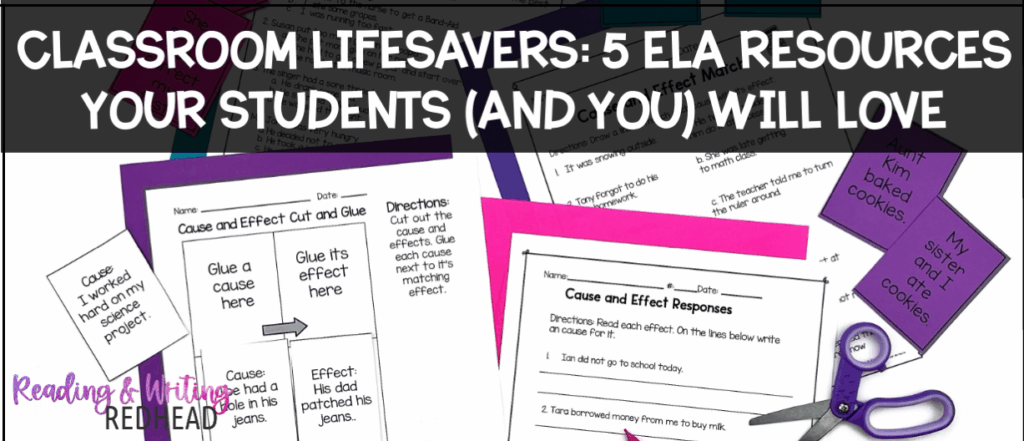 Classroom lifesavers 5 ela resources your students and you will love FB
