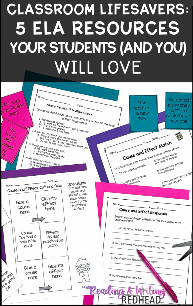 Classroom lifesavers 5 ela resources your students and you will love pin