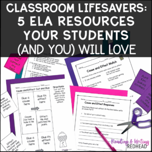 Classroom lifesavers 5 ela resources your students and you will love
