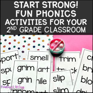 Start strong! Fun phonics activities for your 2nd grade classroom at back to school square image