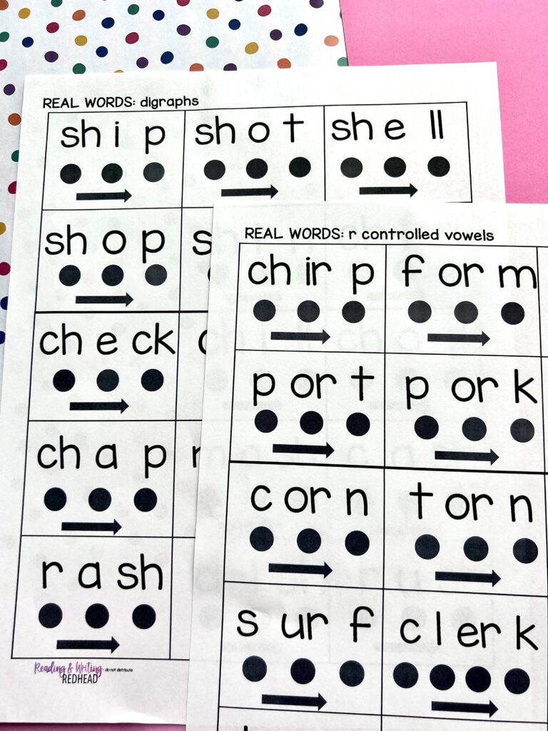 2nd grade phonics review back to school tap and blend