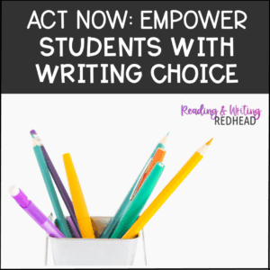 EMPOWER students with writing choice square