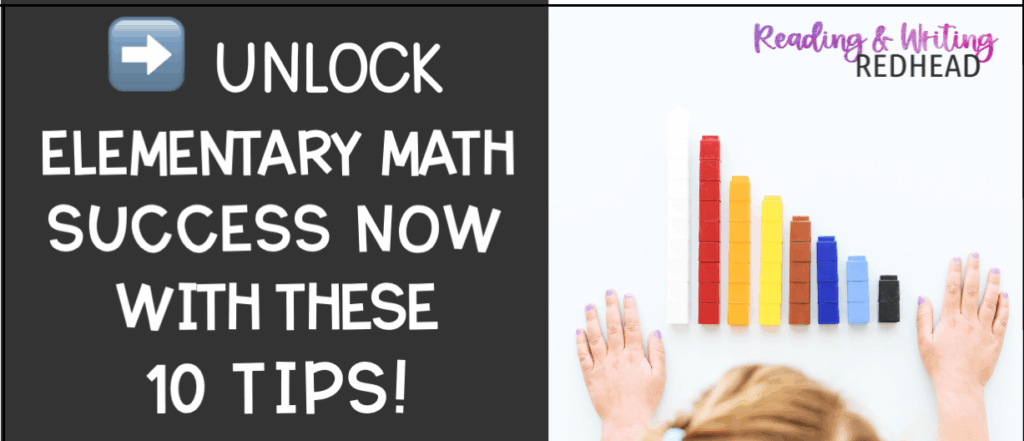 unlock elementary math success now with these 10 tips FB image
